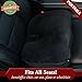 High Density Medium FIRM Premium Quality Memory Foam Seat Cushion for Coccyx Tailbone and Back Pain - Ideal for Home Office Desk Chairs, Auto Seats, Sports Stadium Seats! (Black)