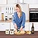 Taisk, Manual Can Stainless-Steel Smooth Edge Tin-Opener Ergonomic Anti-Slip Handles Design Oversized Knob to Easy Turn, Larger, Black