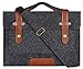 MOSISO Laptop Shoulder Bag Compatible with 2019 MacBook Pro 16 inch with Touch Bar A2141, 15-15.6 inch MacBook Pro Retina 2012-2015, Notebook, Felt Slim Protective Briefcase Sleeve Carrying Case Cover
