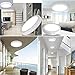 DLLT Modern LED Flush Mount Panel Ceiling Light, 1400LM 18W Round Surface Mounted Ceiling Lights 5000K Wall Light Fixture for Closet, Kitchen, Hallway, Bathroom 5 Packs Lighting Daylight White