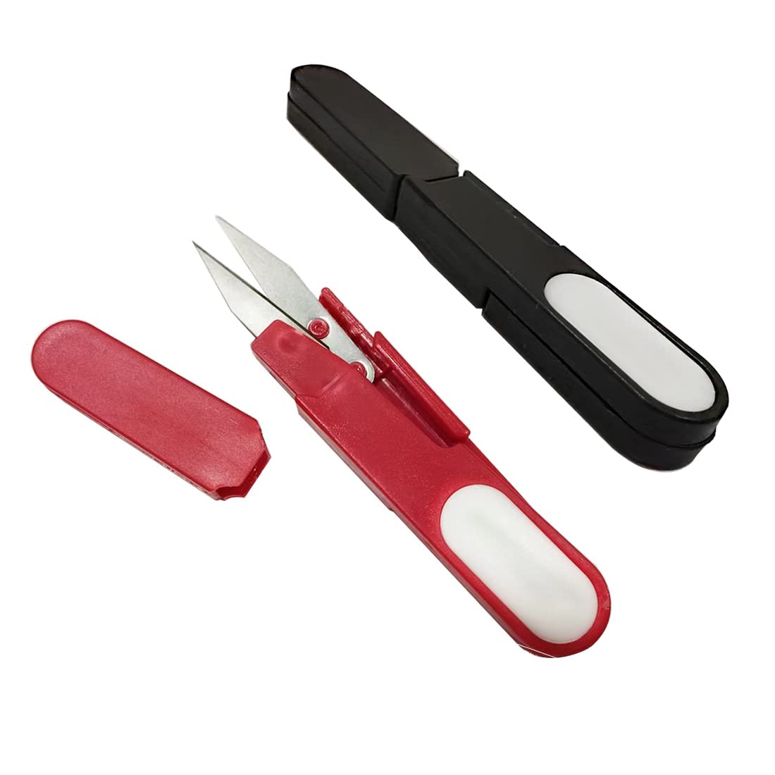 2 x Sewing Thread Cutter, Thread Cutting Scissors, Very Sharp and Durable Steel Thread Cutter, Sewing Thread Cutter, Professional Thread Cutter, Thread Cutter for Sewing, Crafts, (2, 2 color)