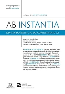 Livro Revista do Instituto do Conhecimento AB Instantia - Outubro 2014, Ano II, n.º 4, Semestral