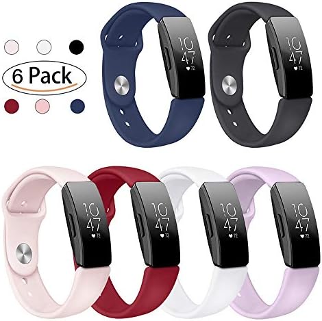 Reety Compatible for Fitbit Inspire/Fitbit Inspire HR Strap, Adjustable TPU Soft Silicone Sport Breathable Bands Sport Strap for Fitbit Inspire/Inspire HR Health & Fitness Tracker-Women Men