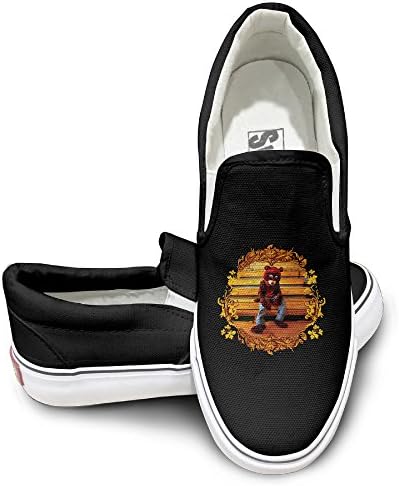 HRRONA Kanye Omari West Cool Sport Shoes Travel Black Size 38