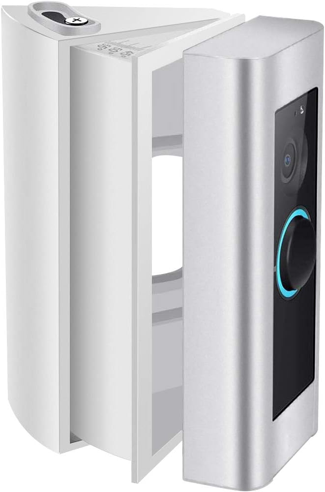 QIBOX Compatible with Ring Video Doorbell Pro Wedge Corner