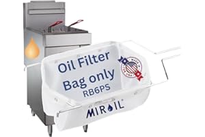 Miroil RB6PS EZ Flow Fryer Oil Filter Bag, Part 12852 Bag Only, No Frame included, Use to Filter Fry Oil, Suitable for 70 lb 