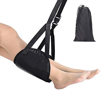 Amazon フットレスト 足置き ハンモック 飛行機 足らくらく