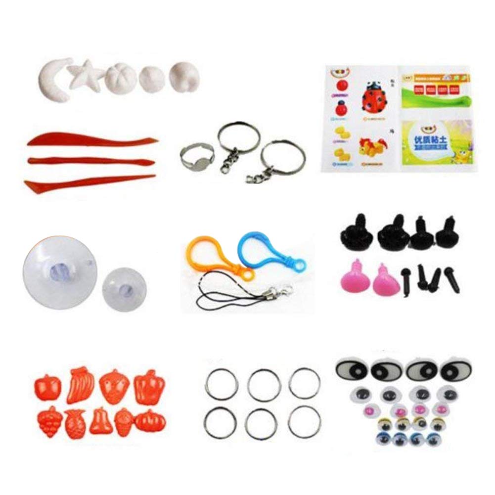 Amor 36 Colors Clay Set Ultra-light Safety DIY Air Dry Clay Modeling Magic with Tools for Children (0.65oz-0.7oz Per Color)