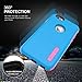 TOTU Case Candy Series Dual Layer Soft-Interior Shock-Absorbing TPU Cases Anti-Scratch for iPhone 6/6S 2015 – Blue/Pink