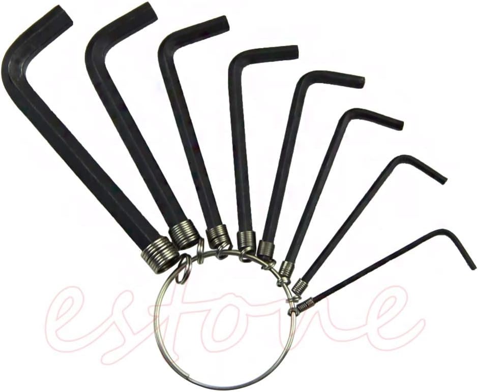 VHLL 8PCS METRIC IMPERIAL HEX HEXAGON KEY WRENCH SET HEX KEY Size 1.5-6mm L25 NEW