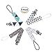 Kyapoo Pacifier Clips 4 Pack Unisex Baby Pacifier Teething Holder