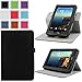 HOTCOOL Verizon Ellipsis 7 Case - Detachable Multi-angle Rotating PU Leather Cover Case For Verizon Ellipsis 7 4G LTE Tablet, Black