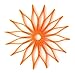 Spice Ratchet Blossom Multi-Use Silicone Trivet, Orange