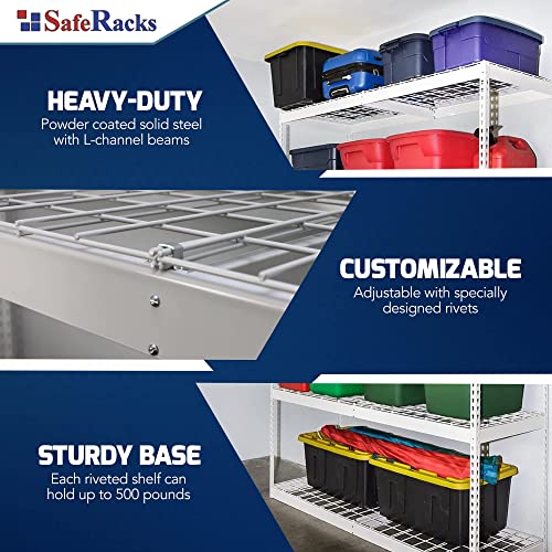 SafeRacks Garage Shelving Unit Storage Shelf That Holds 500 Pounds