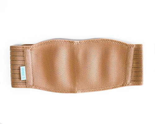 HarmonyPT Maternity Support Belt - Super Soft and Breathable Belly Band for back and pelvic support during pregnancy - Black or Beige
