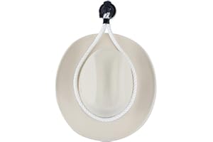 GANCIU Hat Mounts.Cowboy Hat Mounts for Your Vehicle - Keep Your Hat Shape and Secure on The Dash or Seat. Cowboy Hat Holder Rack for Trucks, SUVs, and Cars with a Sleek Gray Design. (White)