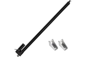JQDML 12V Linear Actuator 176lbs/800N 0.78"/s High Speed Linear Actuator Stroke 40Inch IP65 Protection Electric Actuator with Mounting Brackets,for Door Opener,Solar Tracker,Electric Lifting System