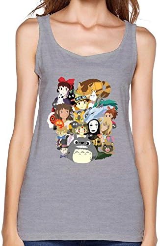 MINNRI Women's Ghibli Collection Tank Top 100% Cotton