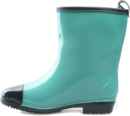 Amazon Ghjc レインブーツ レディース レディースブーツ 長靴 ミドル丈 レインシューズ ラバーブーツ 雨 雪 ガーデニング アウトドア 花柄 ファッション レインシューズ スリッポン 脱ぎ履きしやすい 歩きやすい 滑り止め 防水 レインシューズ