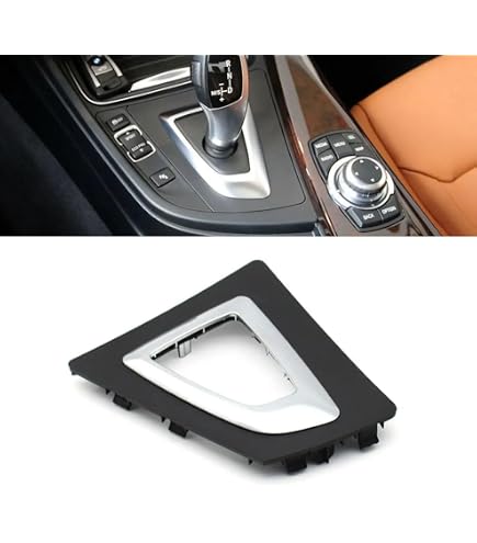 ABS Black Central Gear Shift Knob Cover Trim For BMW 3 Series F30 / 5 Series F11