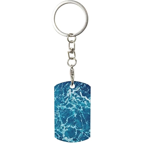 LIXLZH Blue Universe Space Galaxy Print Cute Keychains Car Key