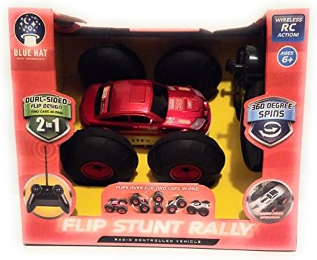 4square4life Blue Hat Flip Stunt Rally 2 in 1 Radio Controlled Vehicle