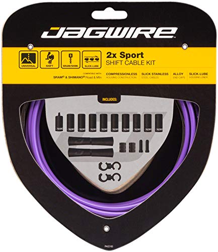 Jagwire 2X Sport Shift Kit Adult Unisex Shift Cable and Sheaths, One Size