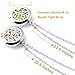RoyAroma 2PCS Mini Cloud & Tree of Life Aromatherapy Essential Oil Diffuser Necklace Two Patterns Pendant Locket Jewelry,23.6