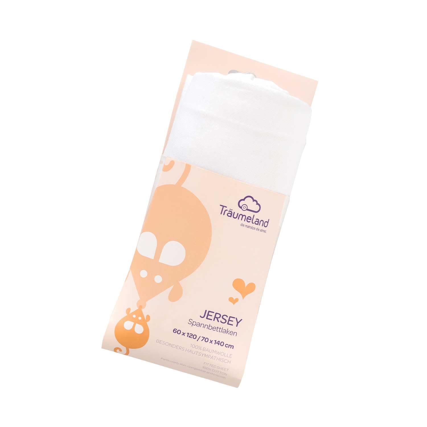 Fitted Sheet, 75 x 100 cm, White