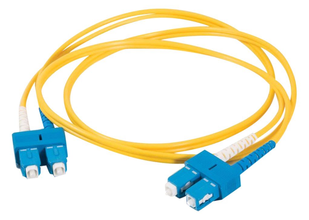 C2G 1m Fibre/Fiber Optic Cable for Gigabit Ethernet Applications SC/SC LSZH Duplex Single-mode 9/125 SM Fibre