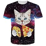 Uideazone Unisex 3D Creative Print Graphic Tee Short Sleeve T-Shirt