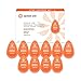 Squeeze Pod Travel Shampoo - 10 Single Use Pods – Sulfate Free Natural Ingredients, Leak Proof, TSA Approved Travel Size Toiletries - Best for Airline Traveling, Camping, Hiking & Gym Bags VS05