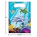 Aderiq Ocean Dolphin Beach Sea Sand Party (16 Pack) Plastic Loot Treat Candy Favor Bags (Plus Party Planning Checklist by Mikes Super Store)