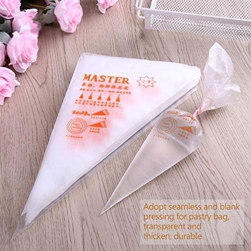 Assyrian 100pcs Disposable Pastry Bag Icing Piping Cake Cupcake Decorating Bags Fondant Cream Tip Baking - Pastry Bag