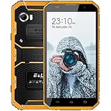 EL W9 Unlocked Cell Phone, Rugged Smartphone - 16GB/2GB 4G Android 6.0-6.0”HD IP68 Waterproof Dual SIM Phone - 4000mAh Battery 5MP+8MP(Yellow)