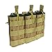 Loglife Tactical Magazine Pouch Holds Holster Triple M4/M16 Open Top Mag Pouch 1000d with Bungee System (DE)