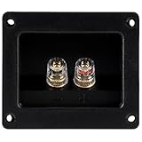 Speaker Terminal Cup Gold Insulated 5-Way Binding Post