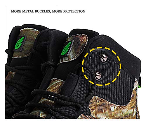 NEYGU Breathable Quick-Dry Wading Shoes with Felt Sole Used for Neoprene Stocking Foot Wader,Camo Wader Boots for Fishing and Hunting (11)