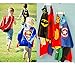 Mizzuco  Cartoon Dress up Costumes Satin Capes with Felt Masks for Boys