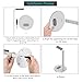 VESHOW Aluminum Headphone Stand Headset Hanger - Gaming Headset Holder for Desk, Earphone Mount with Silicone Phone Tablet Stand for All Over-Ear Headphones