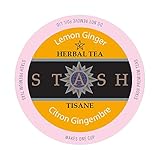 Stash Tea, Lemon Ginger Tea Single-Cup Tea for Keurig K-Cups Brewers, 40 Count