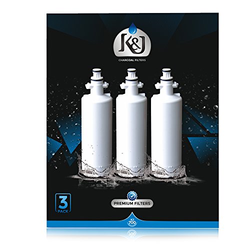 K&J Replacement LG LT700P Compatible Refrigerator Water Filters LG