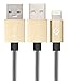 Volts USB-A to Lightning Cable Cord, MFi Certified Charger Compatible with iPhone, iPad, Rigorously Tested for Long Lifespan (Gold 3.3 Feet)