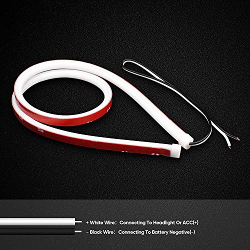 image for MAXGTRS 2Pcs 23-inch Ultrafine LED Strip Tube Flexible Waterproof Dayt