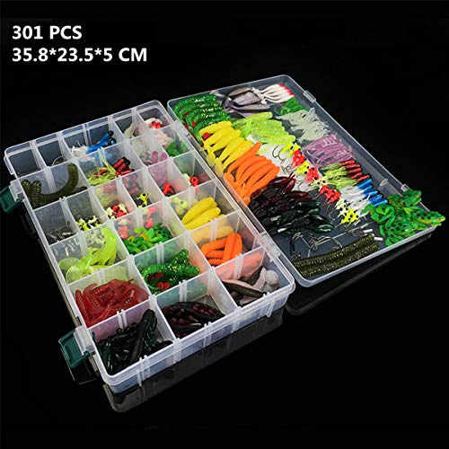 MKNZOME Gemischtes Angelköder-Set, künstliche weiche Kunststoffköder, lebensechte Topwater Swimbait Köder Köder mit… – Bild 5