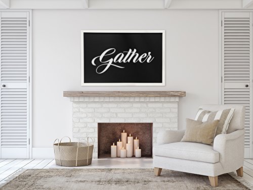 White Framed Premium Surface Magnetic Large Chalk Board- 24"x36" Perfect for Chalk Markers and Home Decor