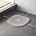 NOTSEK Shower Drain Covers, Silicone Tube Drain Hair Catcher Stopper with Sucker for Bathroom Kitchen, Rubber Bathtub Sink Strainer Plug Filter Trap Home Drain Protectors (Grey)