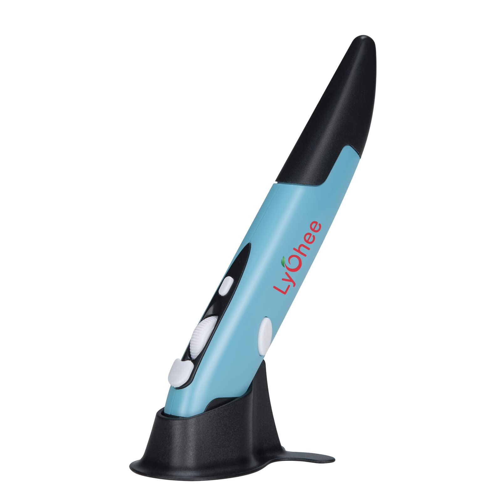 Lychee Wireless Pen Mouse,2.4GHZ USB Wireless Optical Pen Mouse 500/1000 DPI Adjustable Handwriting Mini Mice for PC Laptop Notebook Computer Mac (Blue)