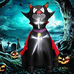 Tangkula 4.7 FT Halloween Inflatable Vampire Black