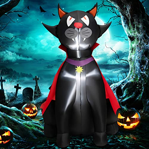 Tangkula 4.7 FT Halloween Inflatable Vampire Black